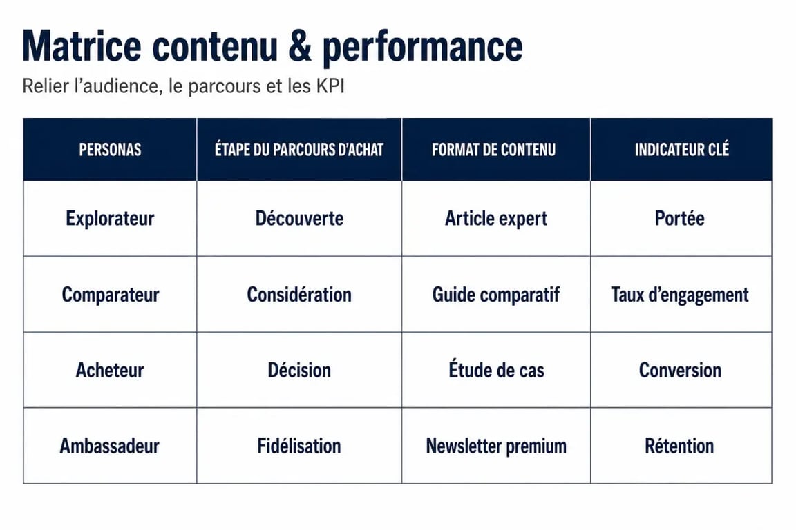Optimiser sa stratégie de contenu B2B avec les outils mootion : matrice personas, funnel, formats et indicateurs
