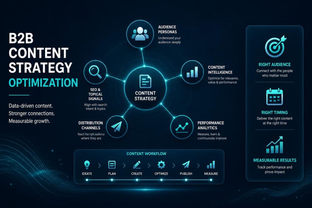 Personas, SEO et pilotage : contenu B2B sans dispersion