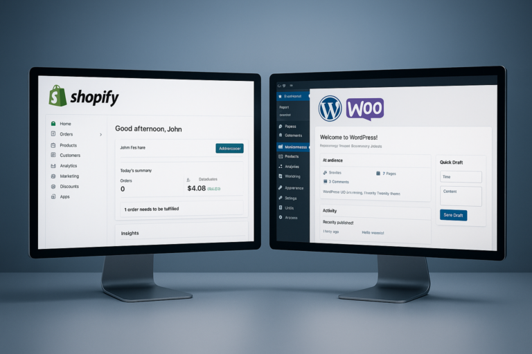 Shopify vs WooCommerce : comparatif 2026 pour bien choisir