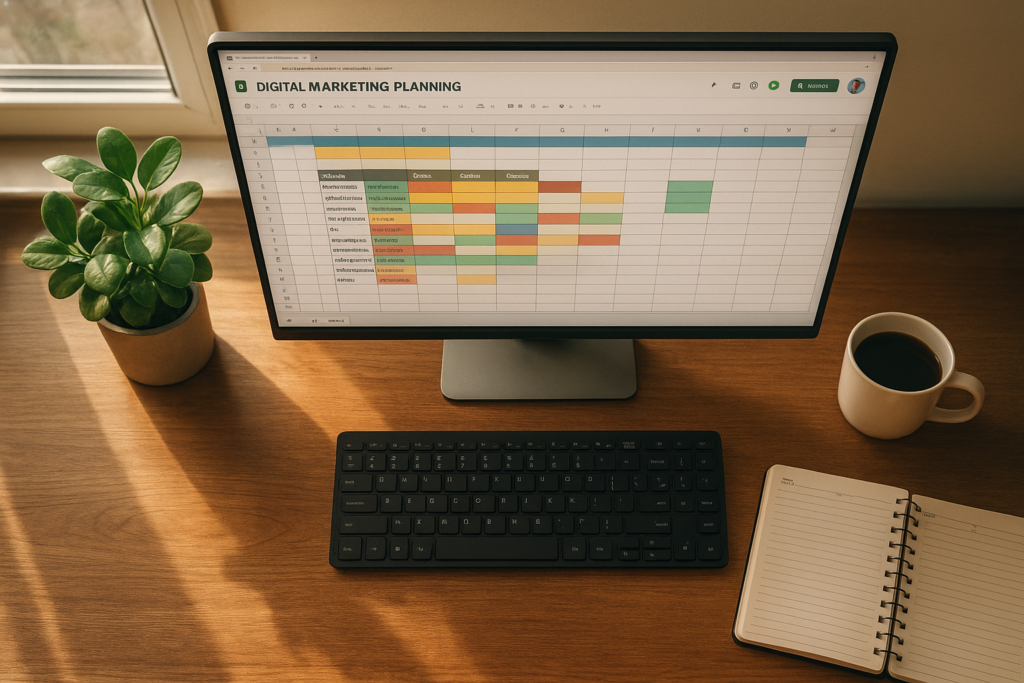 Calendrier éditorial social media : modèle gratuit
