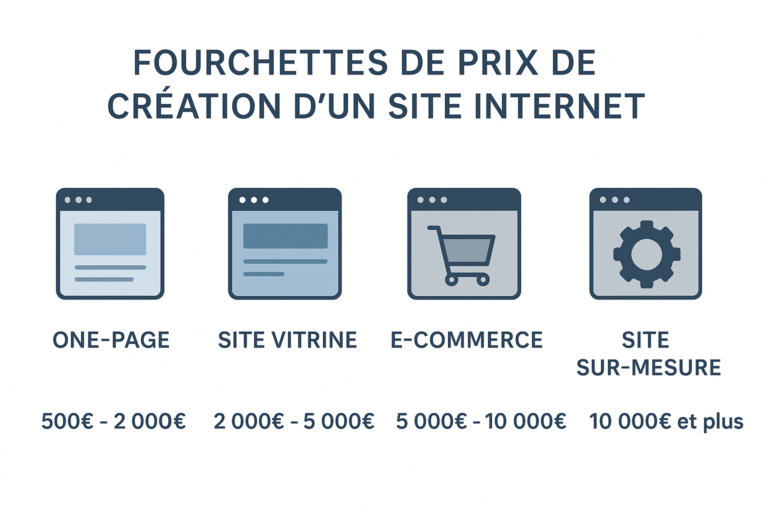 Combien coûte la création d'un site internet ? Budget réel